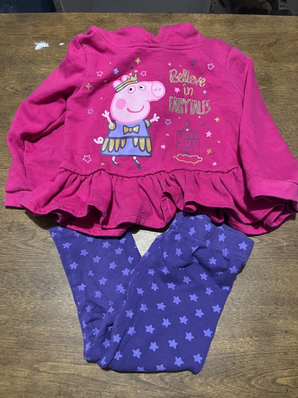 Peppa Pig Pink and Purple Kids Matching Set